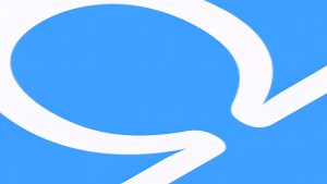 Omegle blue speech bubble logo and wordmark