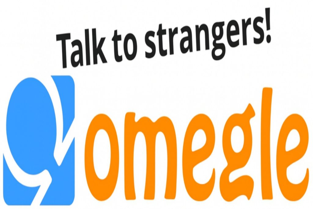 Omegle blue and orange wordmark